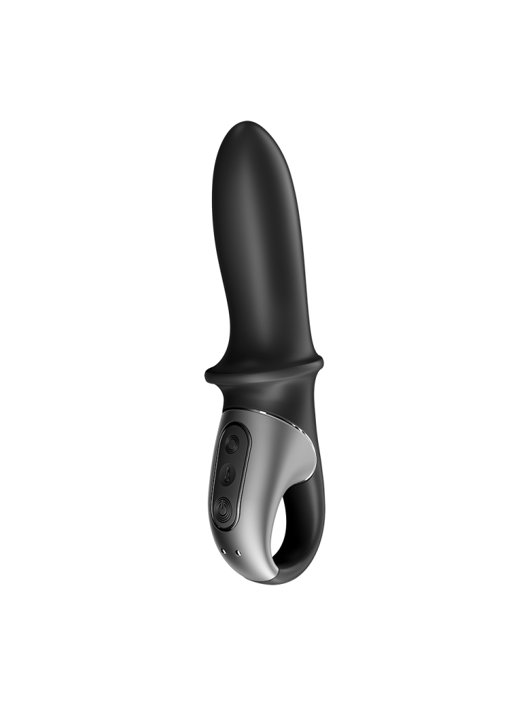 Vibromasseur noir USB, chauffant et connecté Hot Passion Satisfyer - CC597790