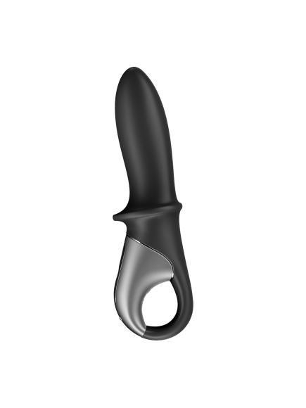 Vibromasseur noir USB, chauffant et connecté Hot Passion Satisfyer - CC597790