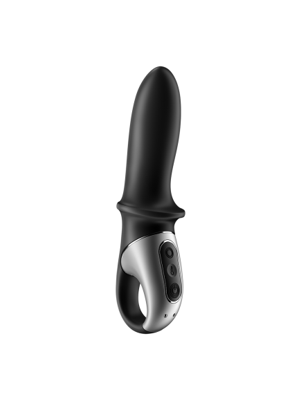 Vibromasseur noir USB, chauffant et connecté Hot Passion Satisfyer - CC597790
