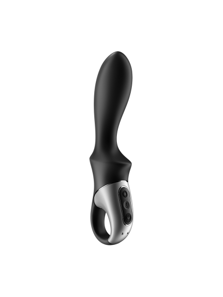 Vibromasseur noir USB, chauffant et connecté Heat Climax Satisfyer - CC597789