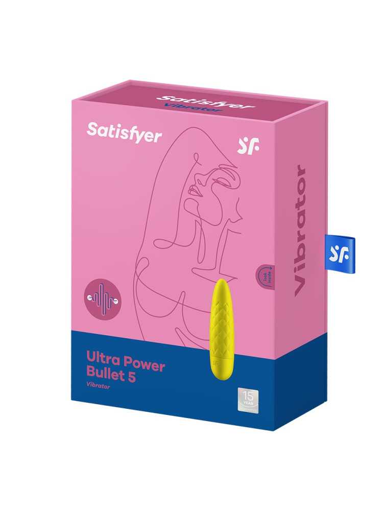 Vibromasseur jaune USB Ultra Power Bullet 5 Satisfyer - CC597737