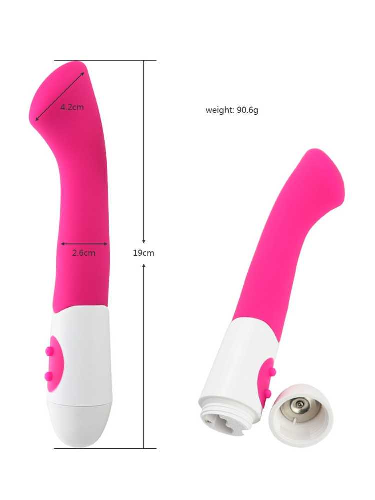 Vibromasseur rose tête plate spécial point G - CR-BOZ015PNK