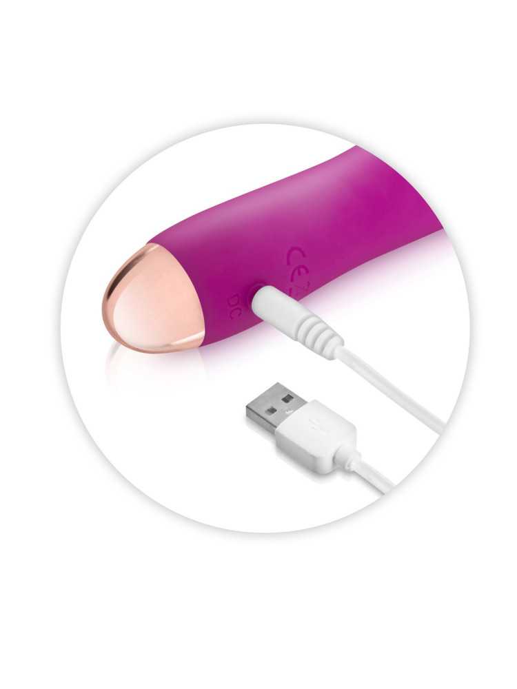 Vibromasseur rose lisse 7 vitesses USB - CC5740160050