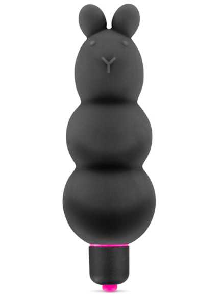 Vibromasseur stimulateur noir 7 vitesses silicone waterproof - CC5740000010
