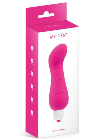 Vibromasseur rose 7 vitesses courbé point G waterproof - CC5740010050