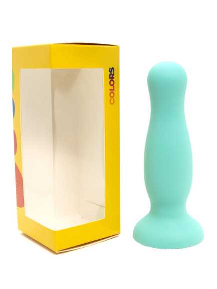 Plug anal ventouse vert pastel taille M - A-001-M-GRN