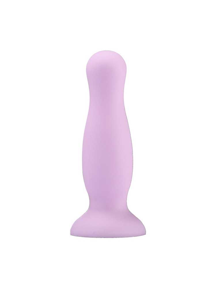 Plug anal ventouse violet pastel taille M - A-001-M-PUR