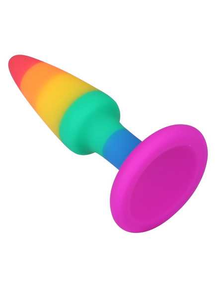 Plug anal multicouleur taille S - A-032-RAI-S
