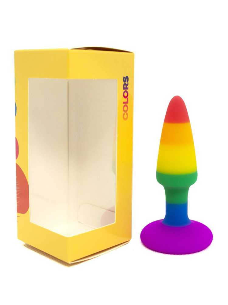 Plug anal multicouleur taille S - A-032-RAI-S