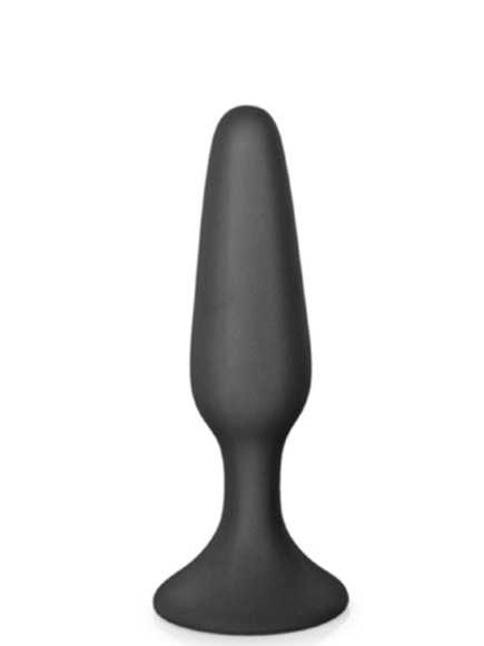 Plug anal noir 11.5cm avec ventouse - CC5700401010