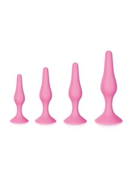 Coffret 4 plugs plaisir anal roses - CC5700900050