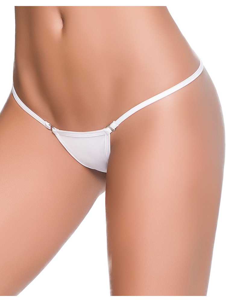 String ficelle invisible sexy blanc dos en forme Y - MAL1092WHT