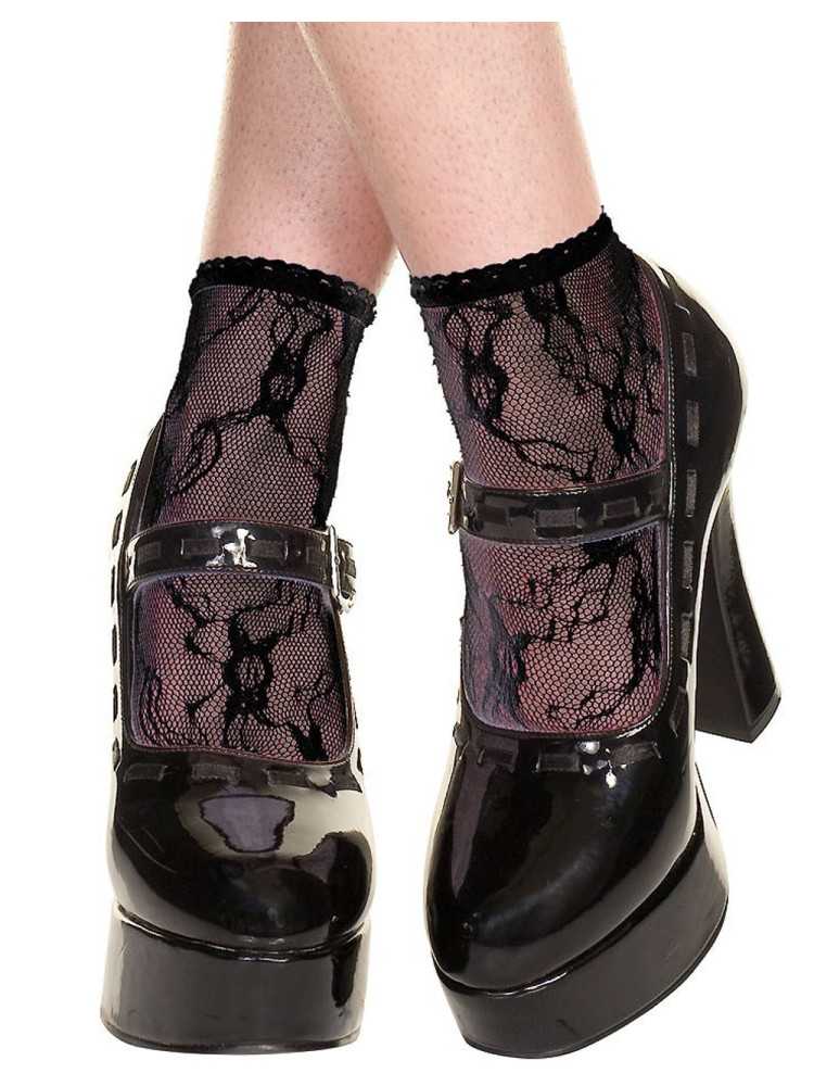 Socquettes noires en dentelle - MH571BLK