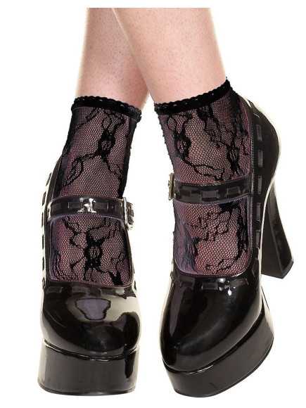 Socquettes noires en dentelle - MH571BLK