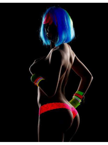 String brésilien rose en dentelle - MAL93PNK