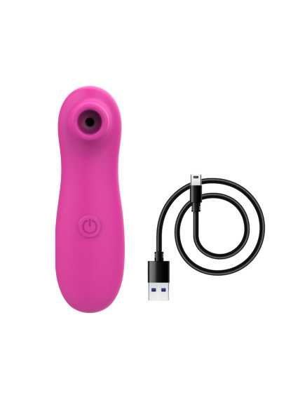 Stimulateur de clitoris par vibrations sur membrane rechargeable USB rose 10 Vitesses De Voyage - ZK003CPNK