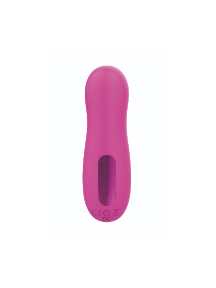 Stimulateur de clitoris par vibrations sur membrane rechargeable USB rose 10 Vitesses De Voyage - ZK003CPNK