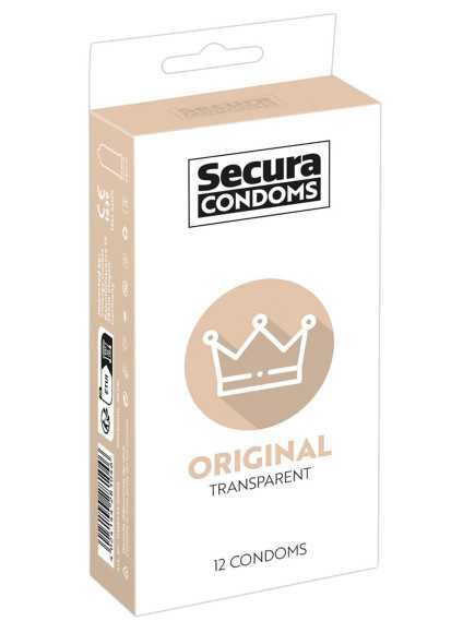 Préservatifs lubrifiés, en latex x12 avec réservoir ORIGINAL 53 mm - R416452