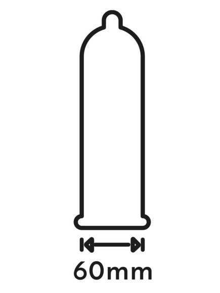 Préservatifs lubrifiés en latex x12 avec réservoir Extra Large 60 mm - R416550