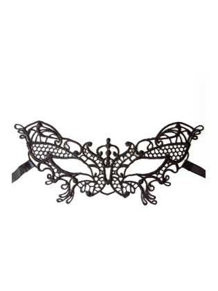 Masque souple dentelle noire - 100824