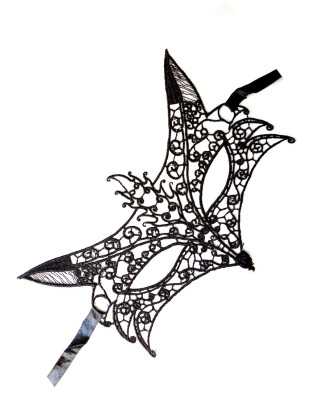 Masque souple dentelle noire - 100825