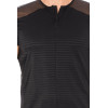 T-shirt noir rayé opaque et transparent - LM2906-81BLK