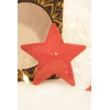 Cache-tétons en métal rouge en forme d'étoile - 202000107