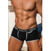 Mini Pant noir échancré avec zip - LM2003-68BLK