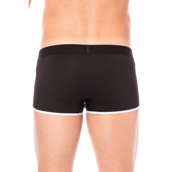 Mini Pant noir échancré avec zip - LM2003-68BLK