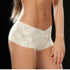 Boyshort en dentelle 90' White - MAL90WHT
