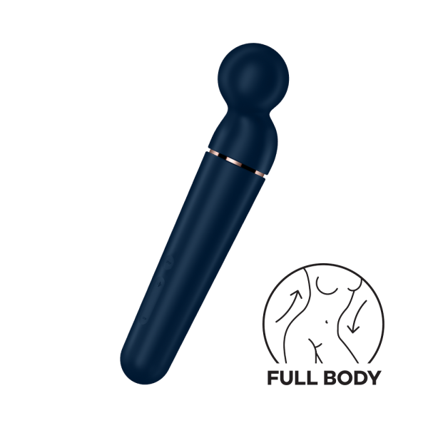 Vibromasseur wand bleu USB 60 vibrations Planet Wand-er Satisfyer - CC597845