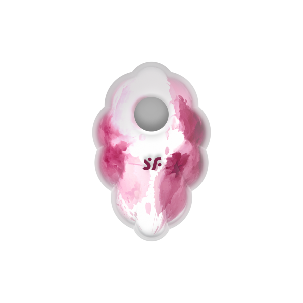 Stimulateur clitoridien par onde de pression sans contact et par vibration USB rose et blanc, Cloud Dancer Satisfyer - CC597839