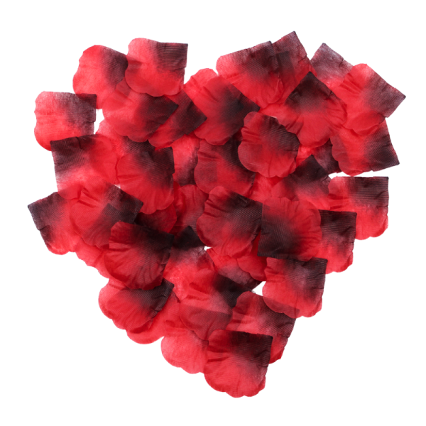 "Sachet de 100 Pétales de Rose Rouge en Soie pour une Décoration Sensuelle - 100610RED