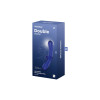 Gode en verre borosilicaté massif bleu Double Crystal Satisfyer - CC597828