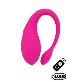 TANDEM Rose, stimulateur pour couple USB avec télécommande en silicone médical - BQ125PNK