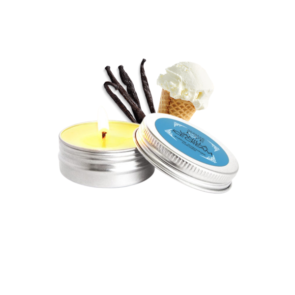 "Mini bougie de massage à la glace vanille, 30 ml." - SEZ070