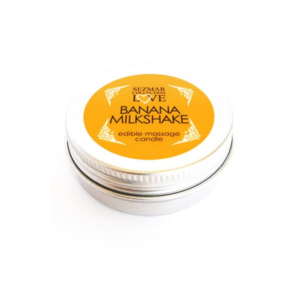 "Mini bougie de massage Milkshake banane 30 ml." - SEZ073