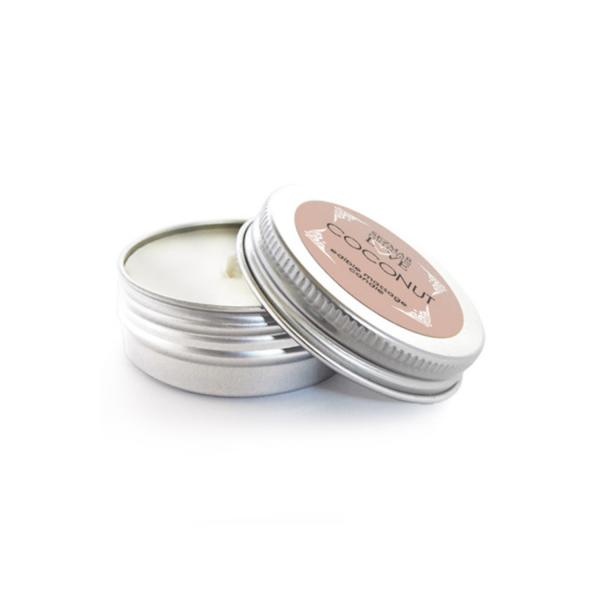 "Mini bougie de massage à la noix de coco, 30 ml." - SEZ077