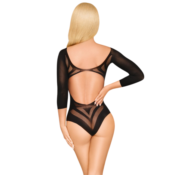 Body noir résille ouvert "Under My Spell"