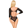 Body noir résille ouvert "Under My Spell"
