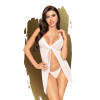 Babydoll et String Assorti Blanc After Sunset – Collection Penthouse