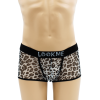 Boxer en résille imprimé léopard gris - LM2501-67GREY