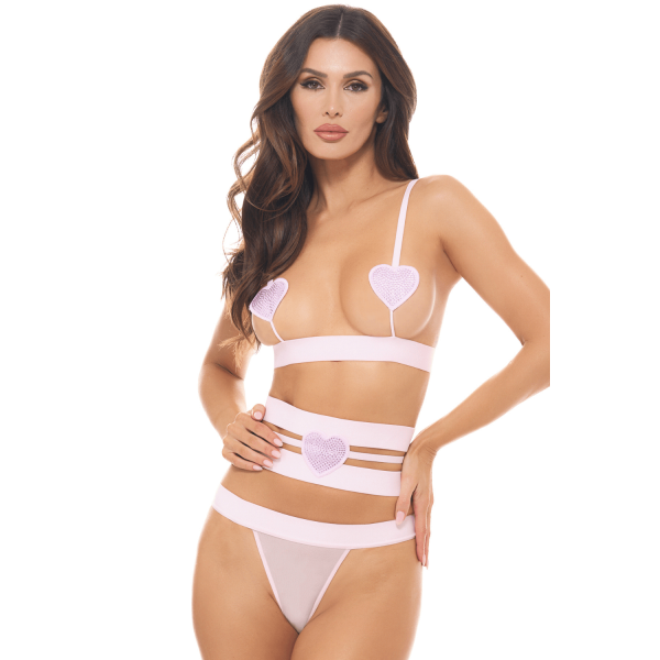 Ensemble 3 pièces rose pastel - REN53051-FTRL