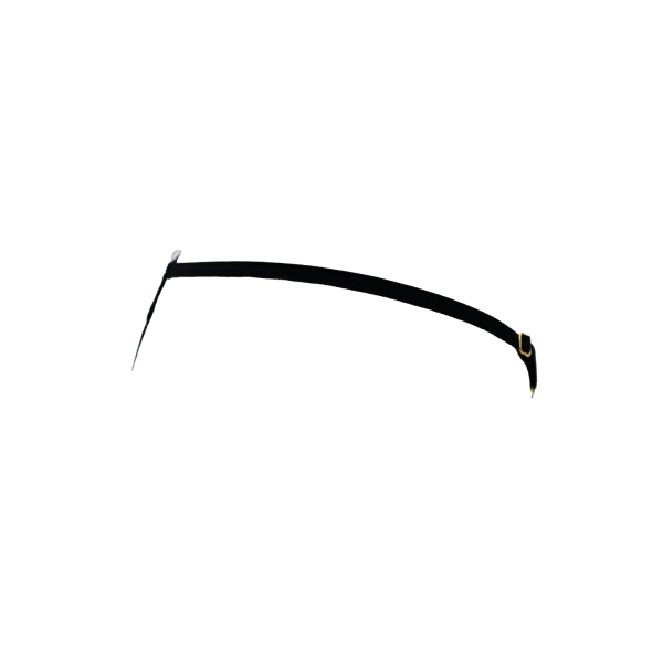 String Noir Dentelle & Chaîne Dorée avec Bijou – Réglable