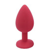 Plug rouge bijou cristal Medium CHERRY - RY-068CRED