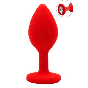 Plug rouge bijou cristal Small CHERRY - RY-067CRED