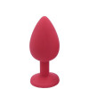 Plug rouge bijou cristal Small CHERRY - RY-067CRED