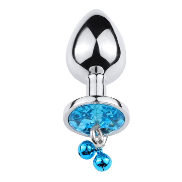 "Bijou en aluminium bleu avec clochettes - Taille M" -  RY-002-A-ZB
