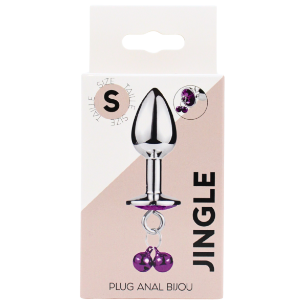 Plug Bijou Aluminium Violet avec Clochettes – Taille S