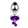 Plug Bijou Aluminium Violet avec Clochettes – Taille S